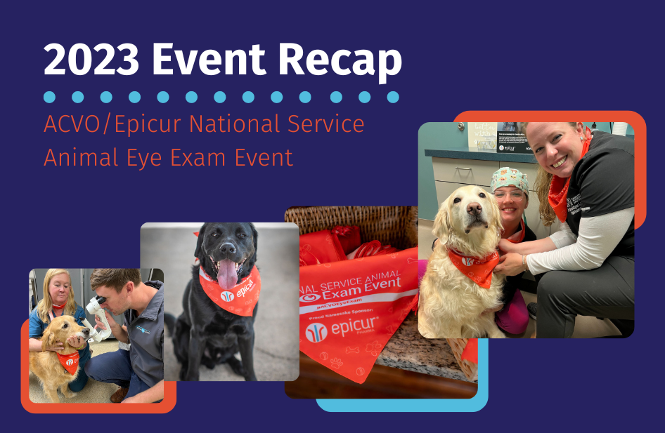 Event Recap: ACVO/Epicur National Service Animal Eye Exam 2023